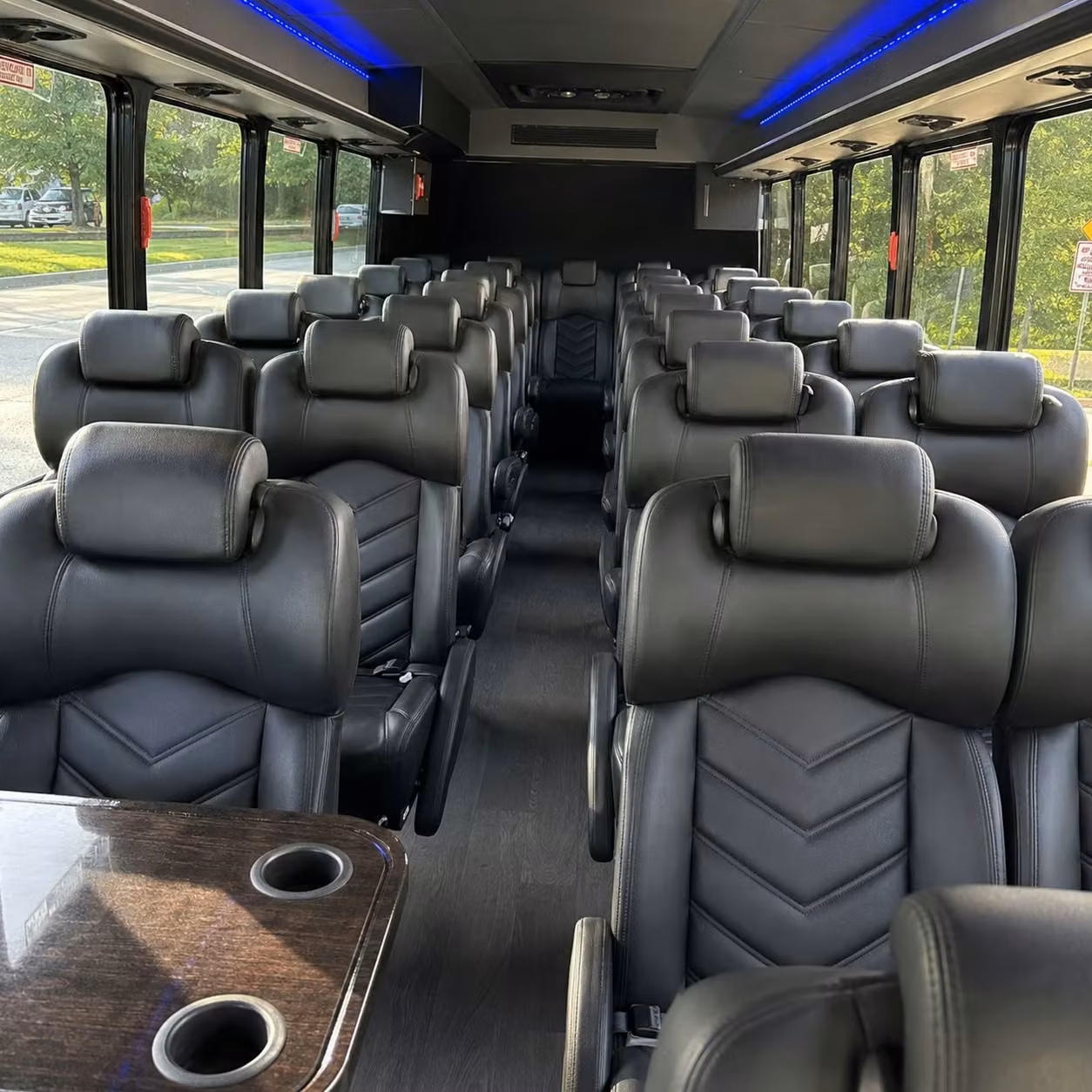 25 passenger minibus inside