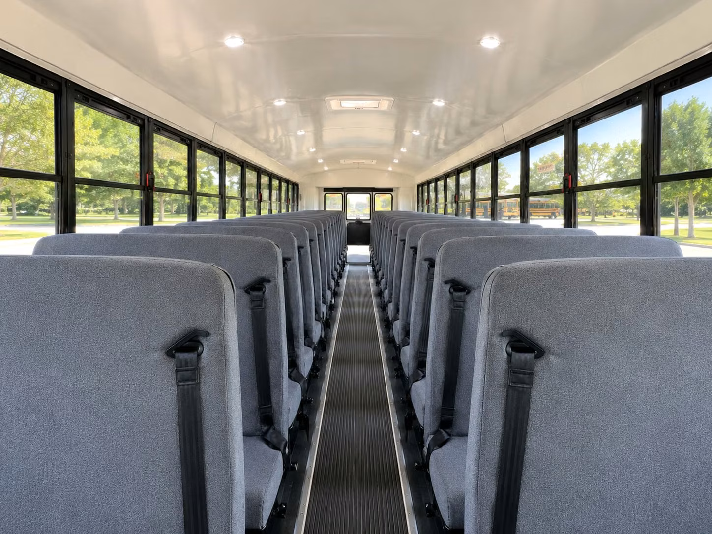 school bus interior