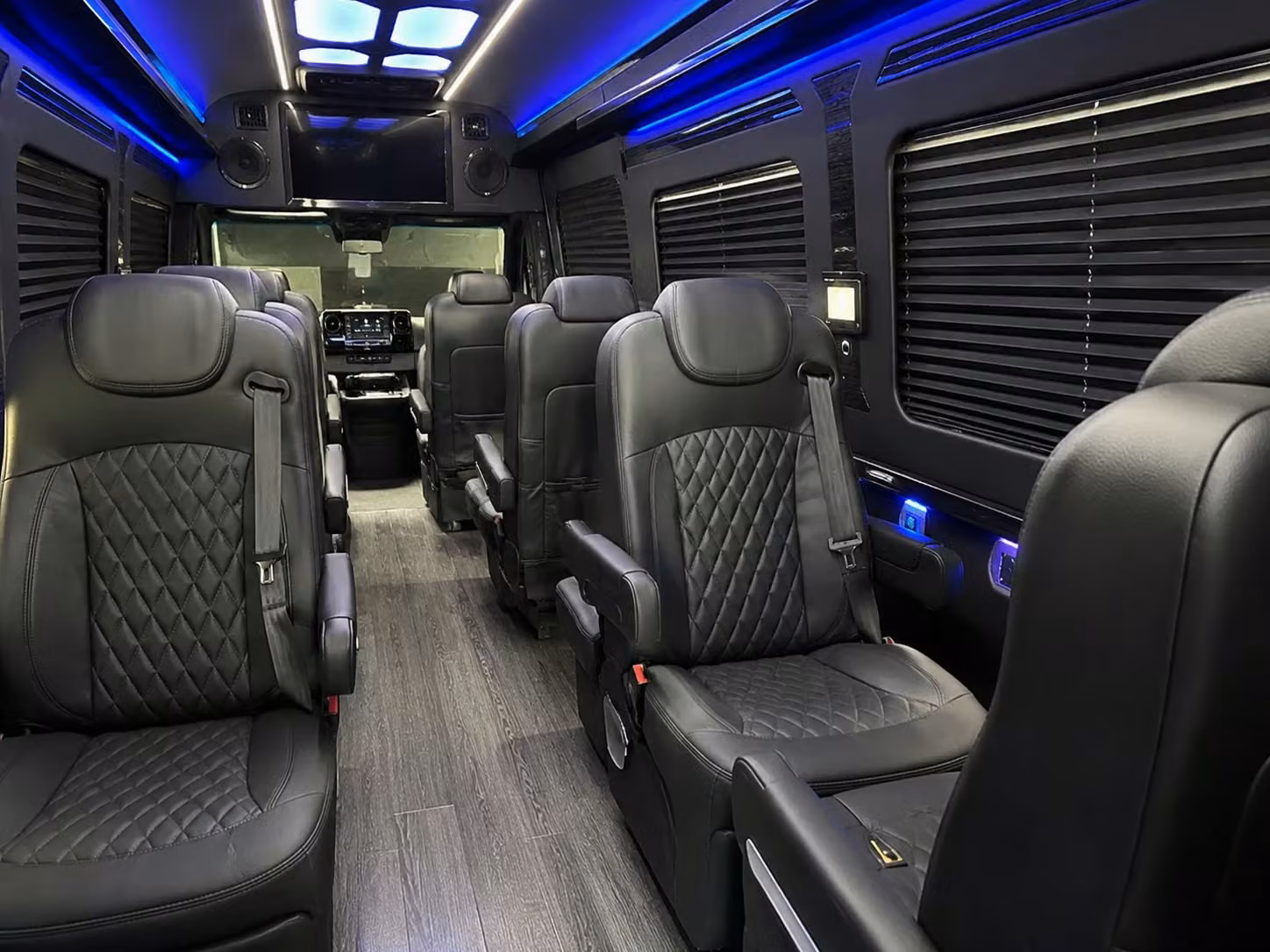 sprinter van with driver inside